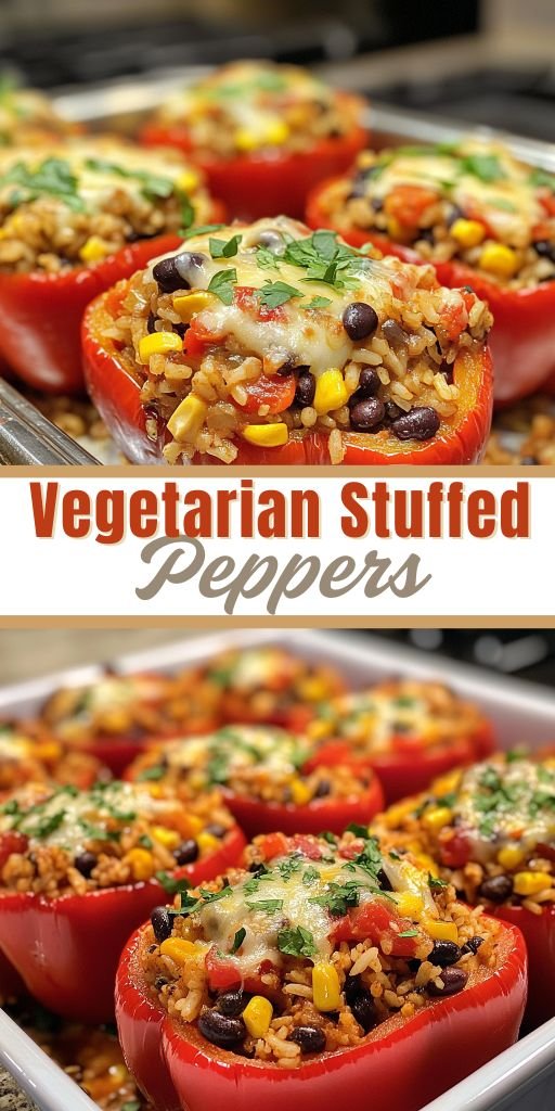 Easy Vegetarian Stuffed Peppers