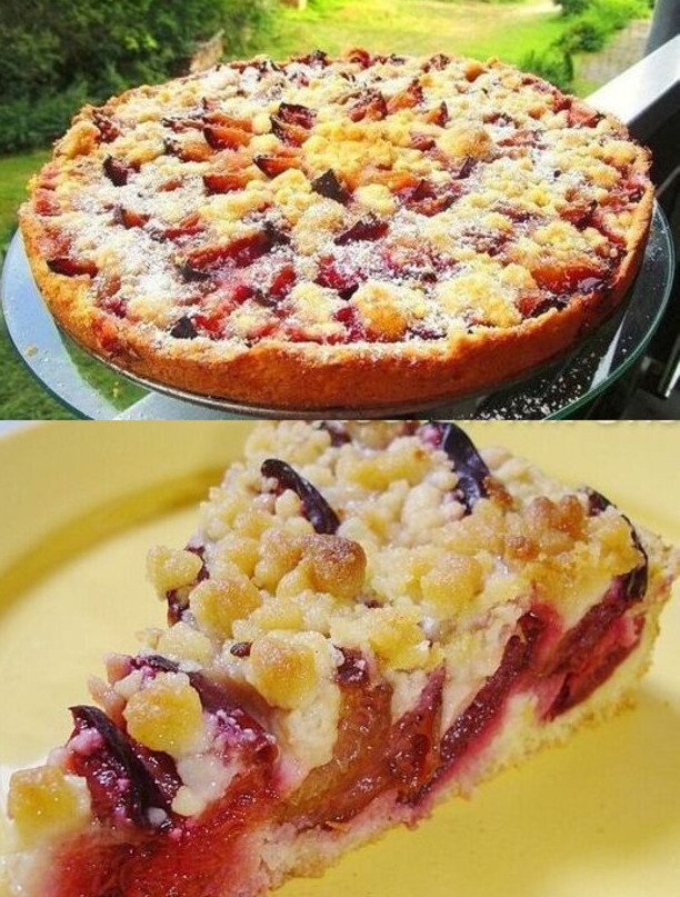 Fantastischer Zimtstreuselkuchen mit Pudding