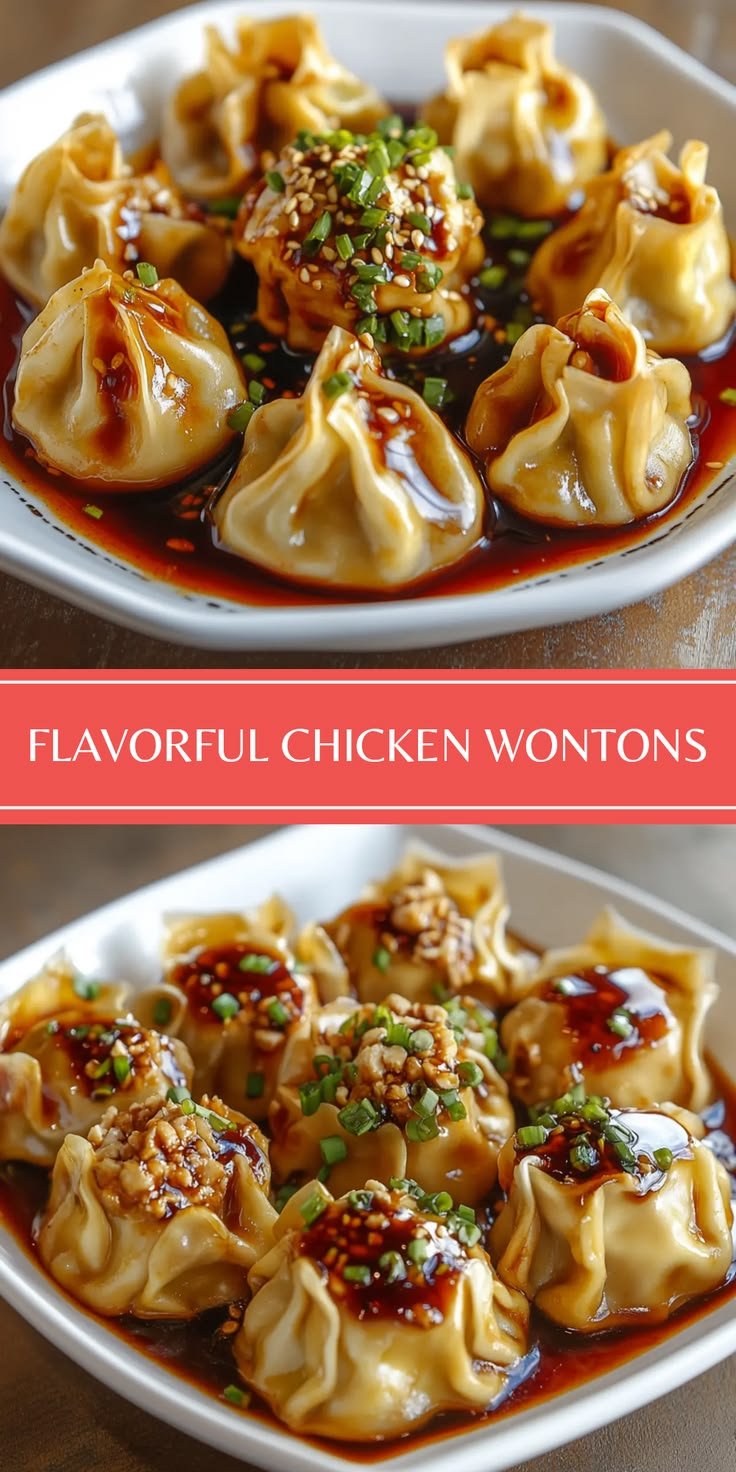Make Flavorful Chicken Wontons With Spicy Sauce