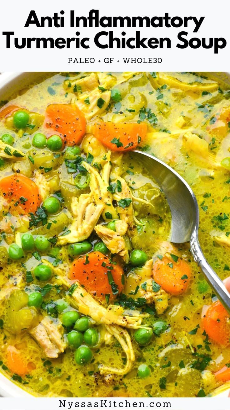 Anti Inflammatory Turmeric Chicken Soup