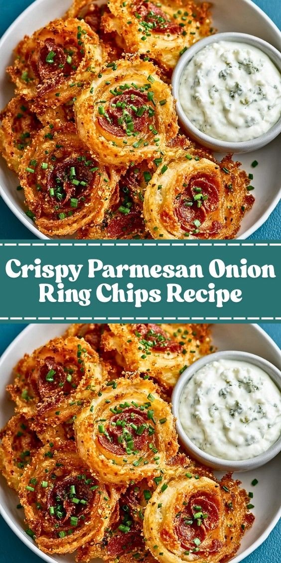 Crispy Parmesan Onion Ring Chips