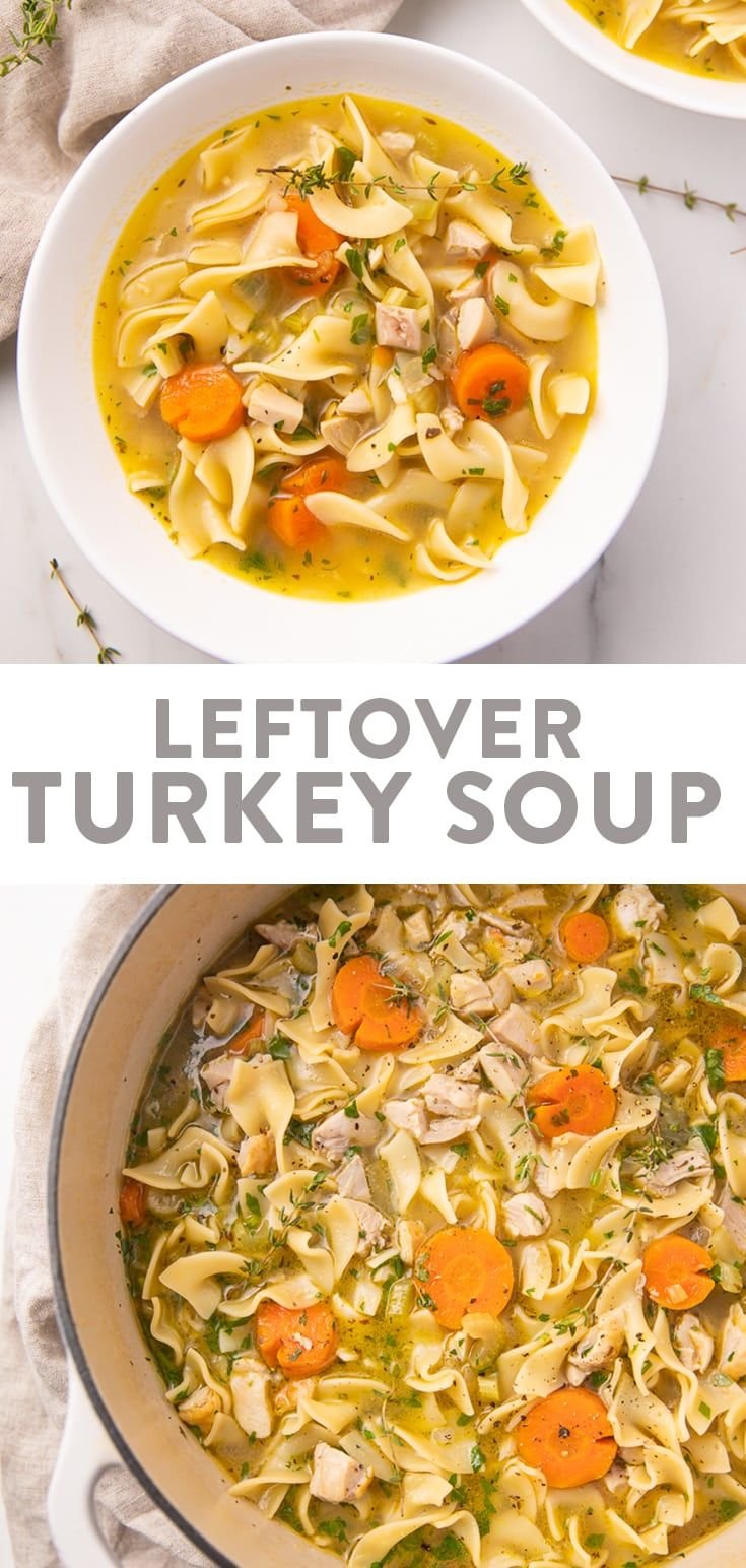 Turkey Noodle Soup Recipe | Leftover turkey soup, Turkey soup recipe, Turkey noodle soup | What to do with leftover turkey soup, Easy leftover turkey soup, Turkey leftover recipes soup
