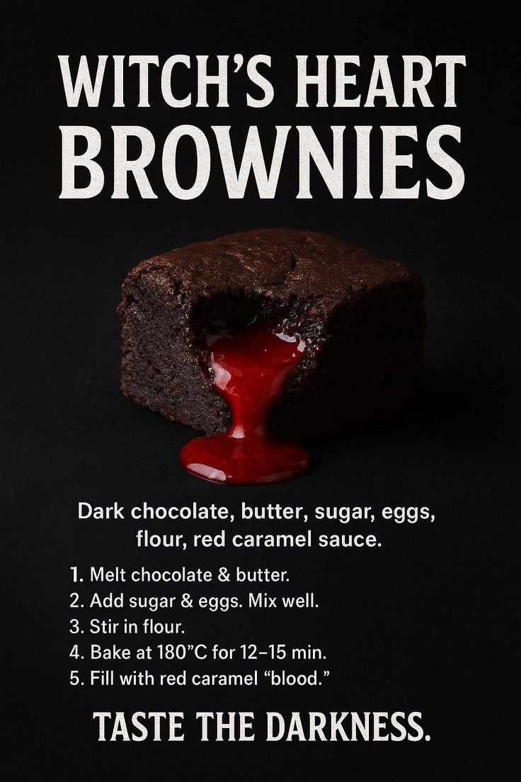 🩸 Witch’s Heart Brownies – Taste the Darkness