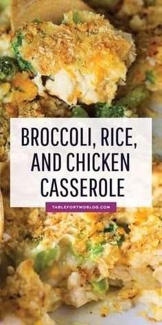 Quick Broccoli, Rice, and Chicken Casserole Recipe | Chicken broccoli casserole ritz crackers, Broccoli rice and chicken, Easy broccoli rice