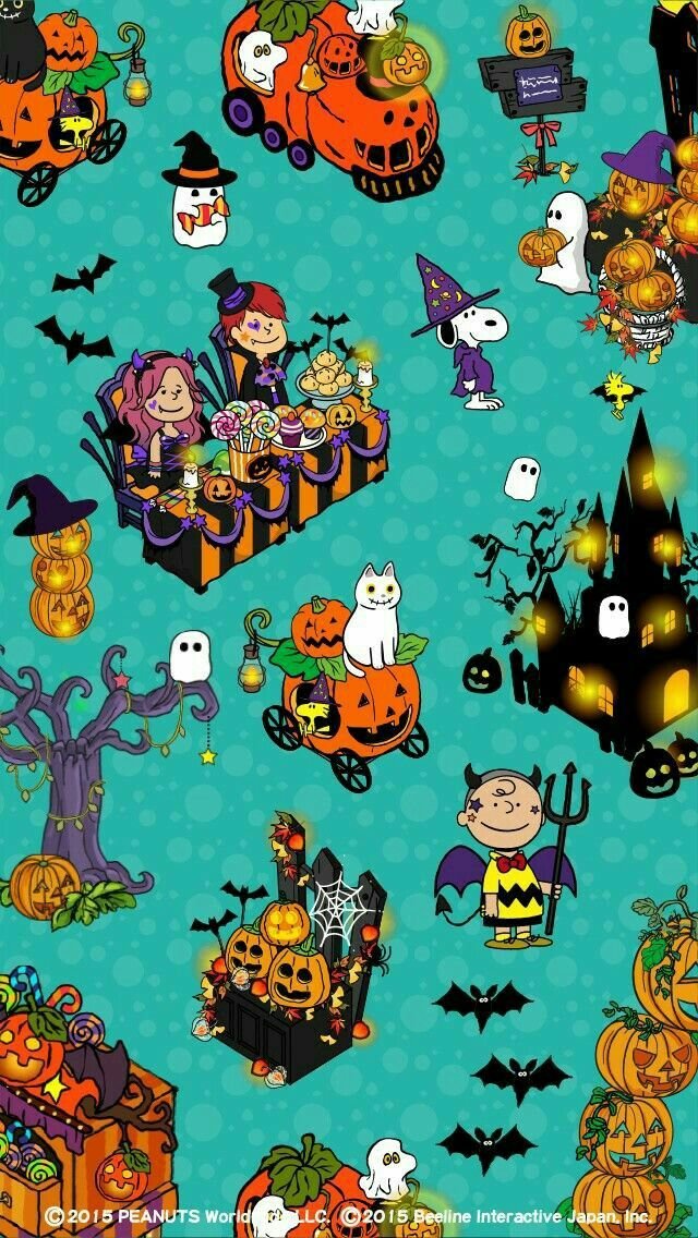 Charlie brown halloween wallpapers | Peanuts wallpaper halloween, Snoopy halloween wallpaper iphone