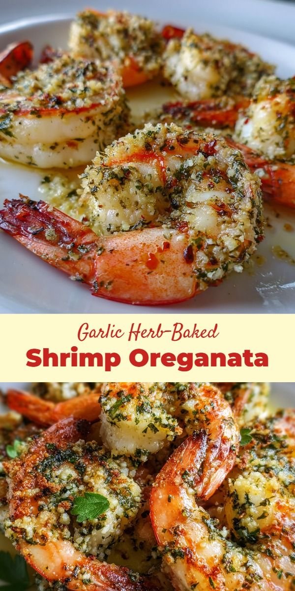 Garlic Herb-Baked Shrimp Oreganata