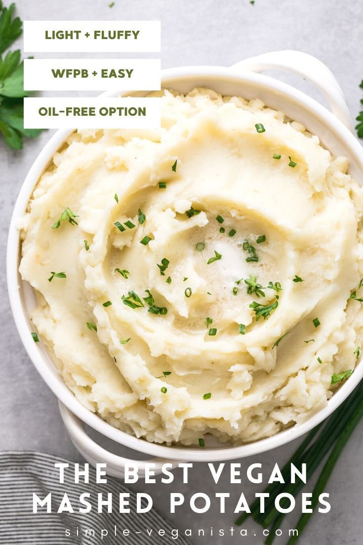Best Vegan Mashed Potatoes (Perfectly Fluffy + Creamy) - TSV