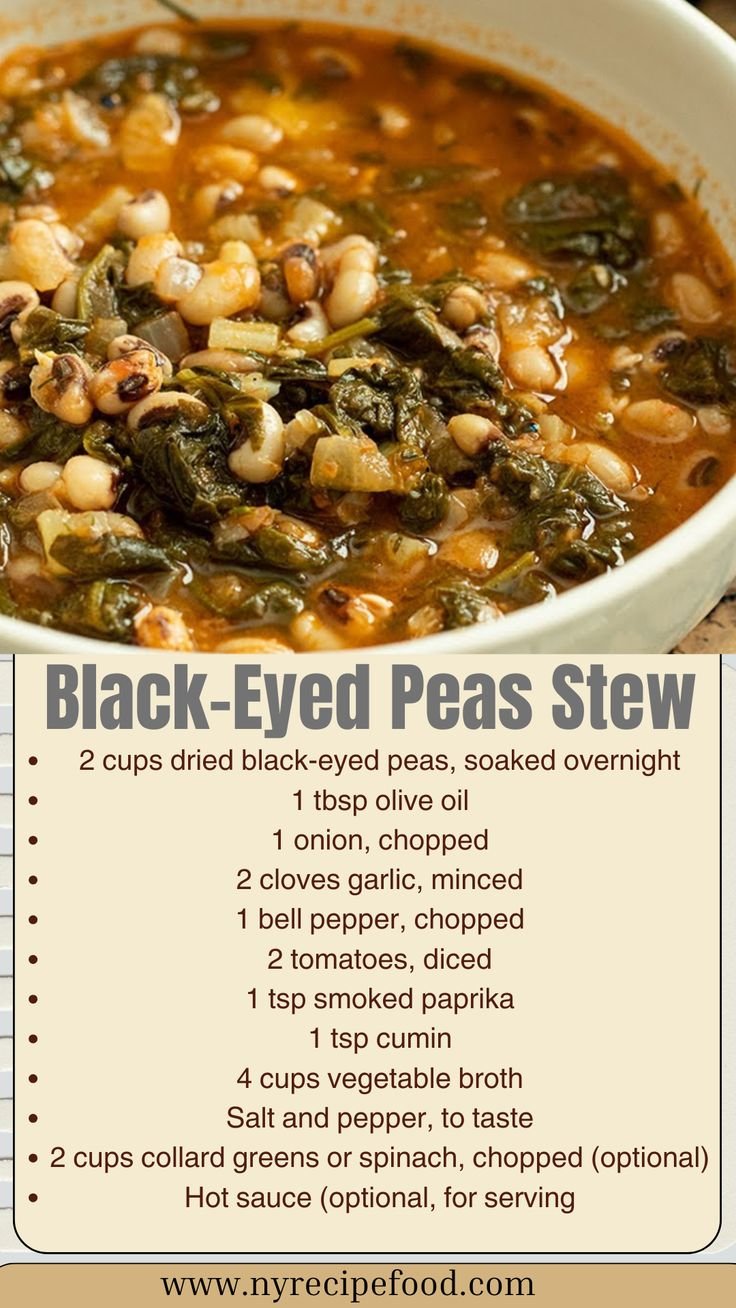 New Year’s Lucky Black-Eyed Peas Stew