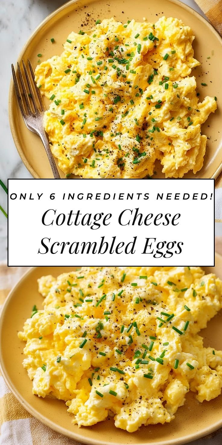 Creamy Cottage Cheese Scrambled Eggs