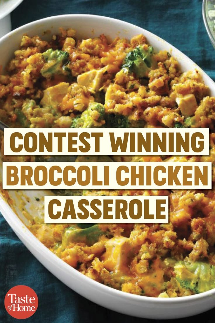 Contest-Winning Broccoli Chicken Casserole