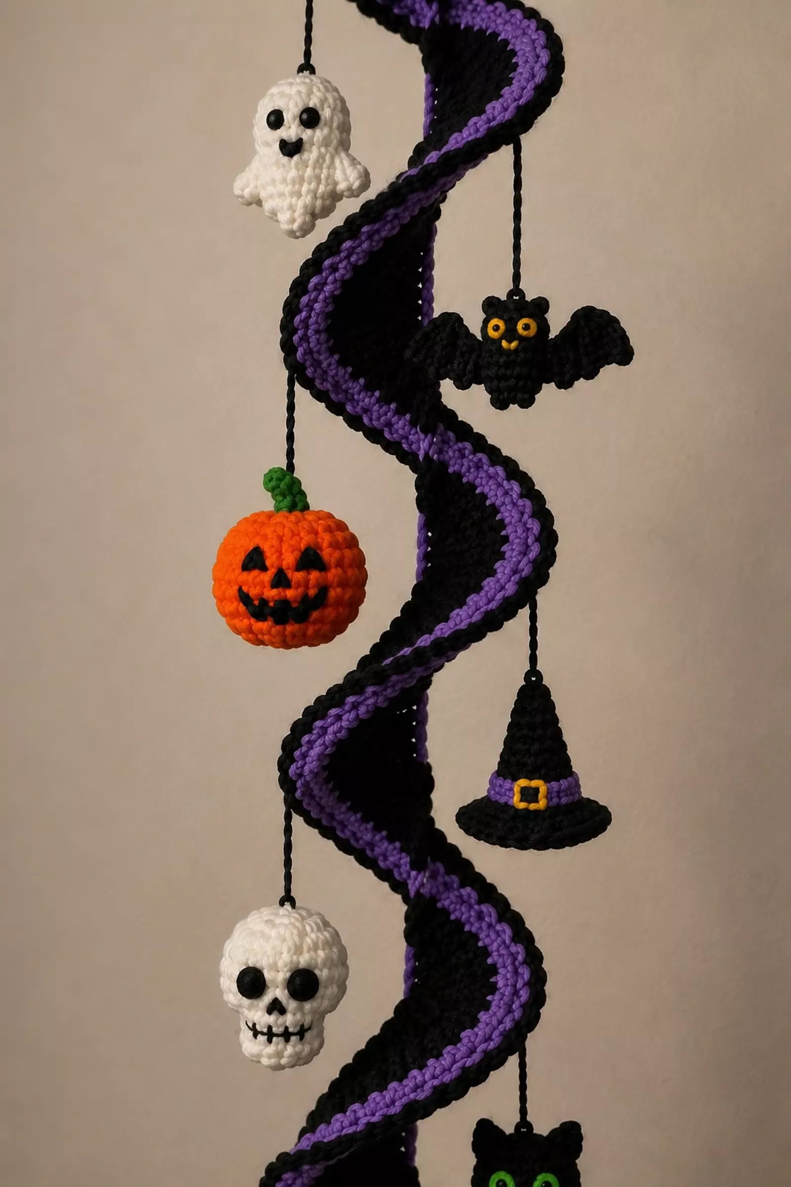 Spooky Halloween Spiral Amigurumi Garland Pattern 6 Spooky Halloween Spiral Garland Amigurumi Pattern | Pattern Obsession