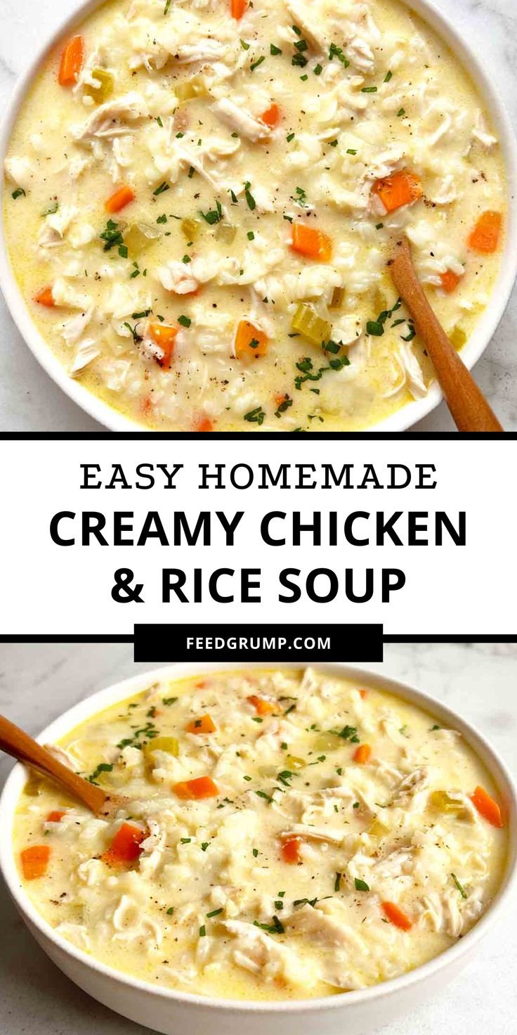 Easy Homemade Chicken and Rice Soup