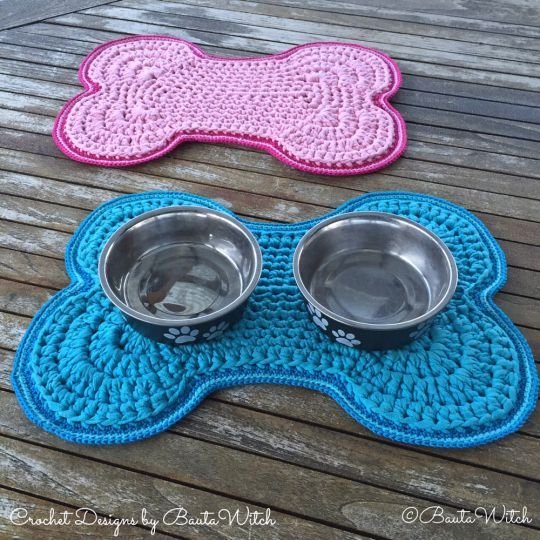 DIY – Virkad matskålsmatta till din hund