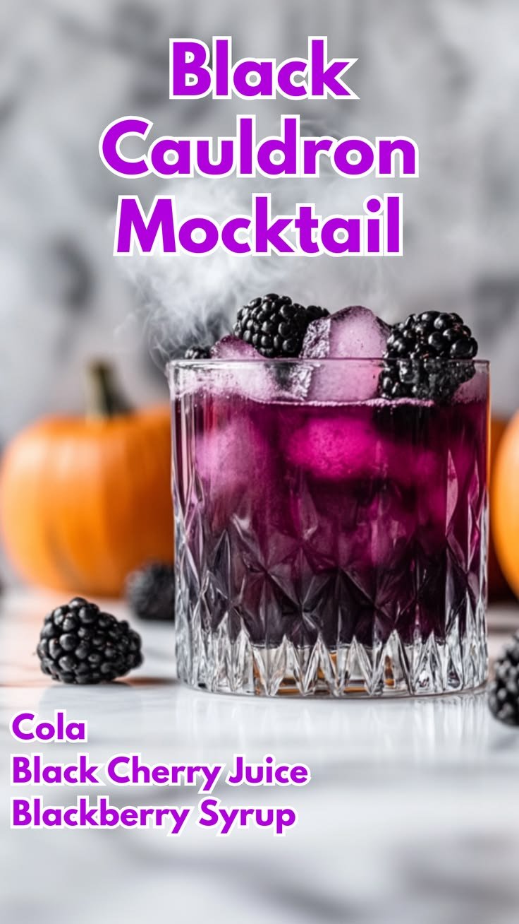 Black Cauldron Mocktail