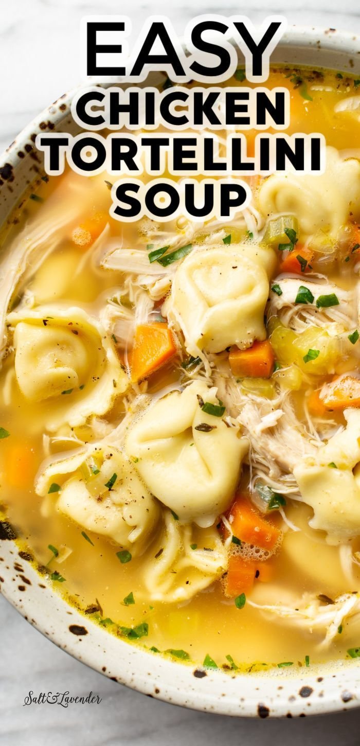 Easy Chicken Tortellini Soup