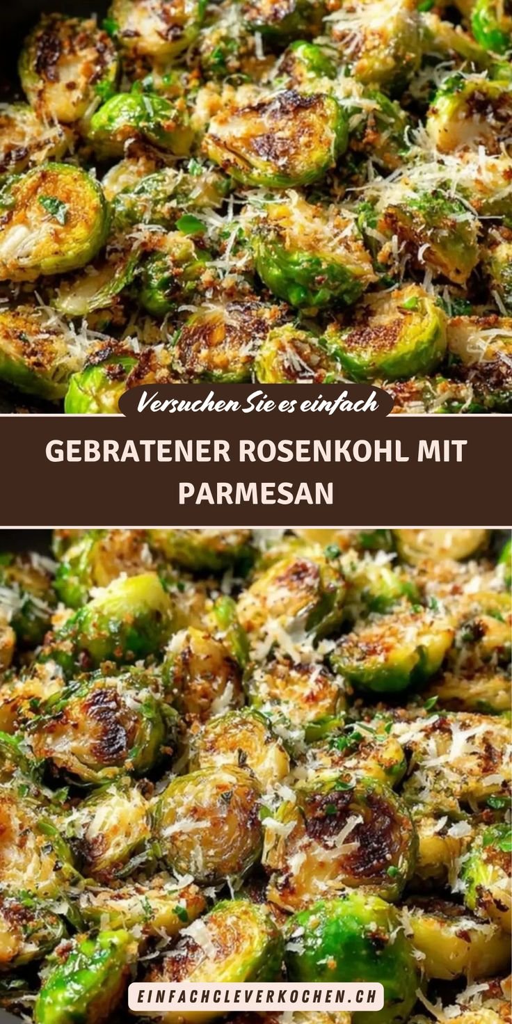 Gesunde Herbstrezepte: Gebratener Rosenkohl mit Parmesan