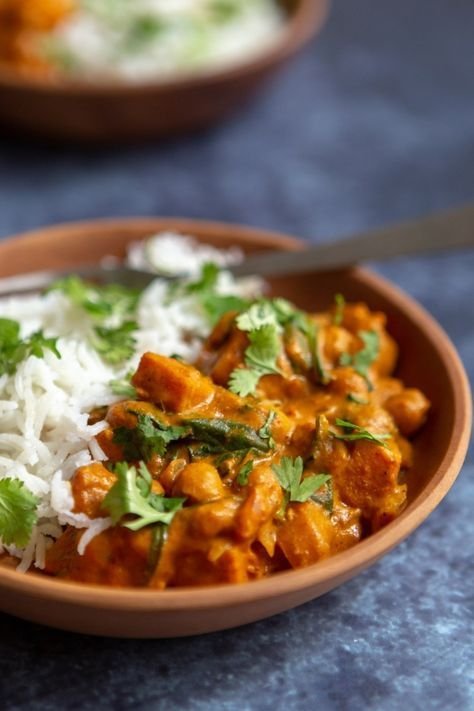 Curry aux pois chiches et butternut - Recette végétarienne - Gourmandiseries
