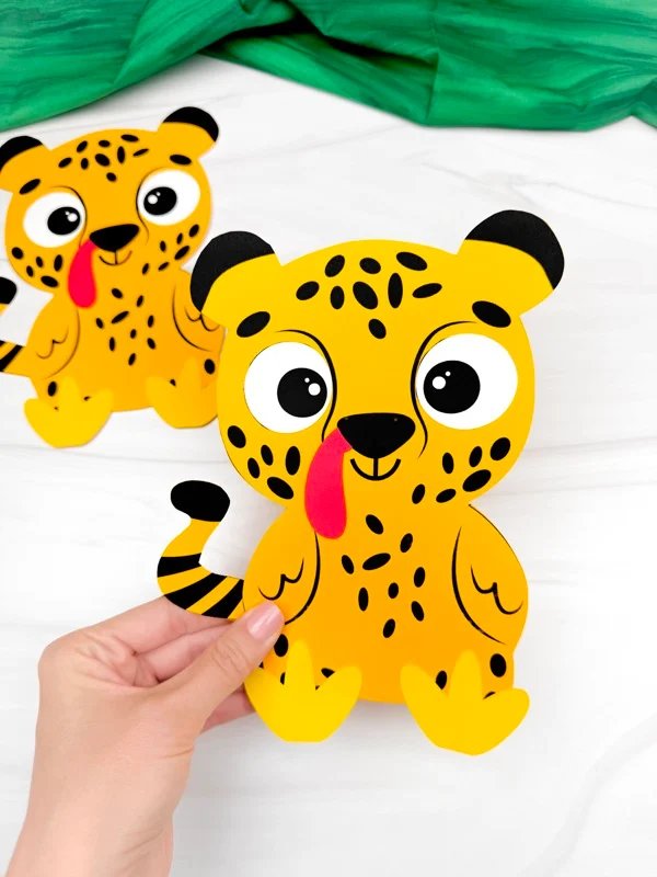 Cheetah Turkey Disguise Project For Kids (Free Template)