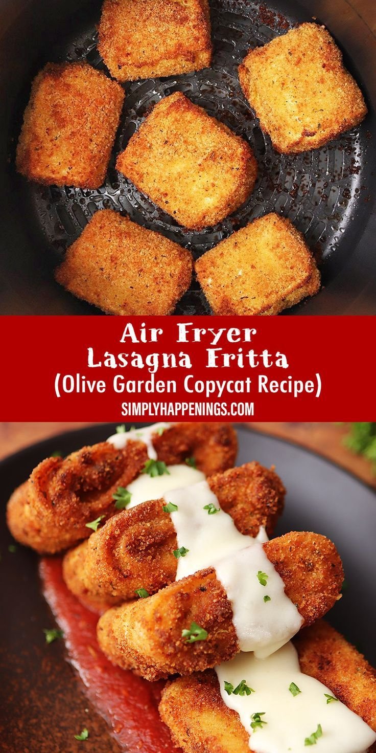 Air Fryer Five-Cheese Fried Lasagna