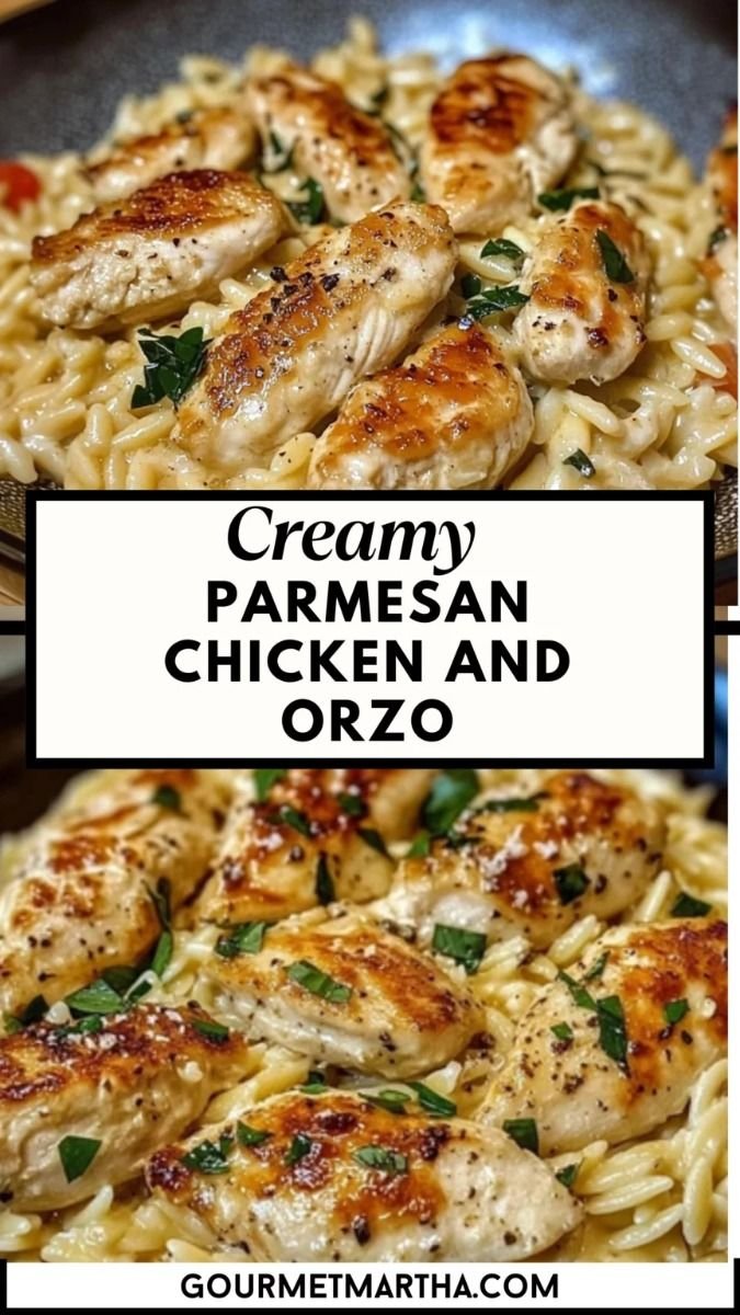 Creamy Parmesan Chicken and Orzo Recipe
