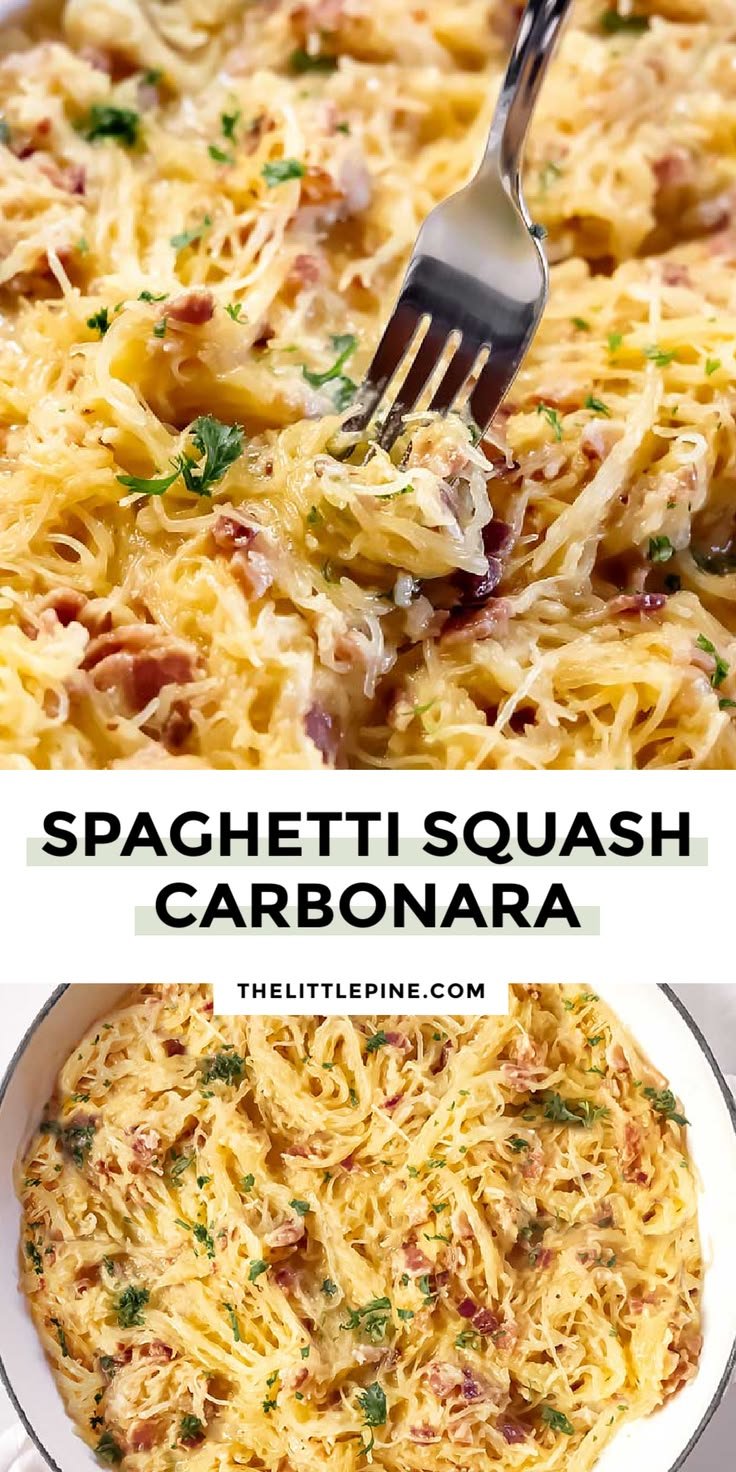 Spaghetti Squash Carbonara