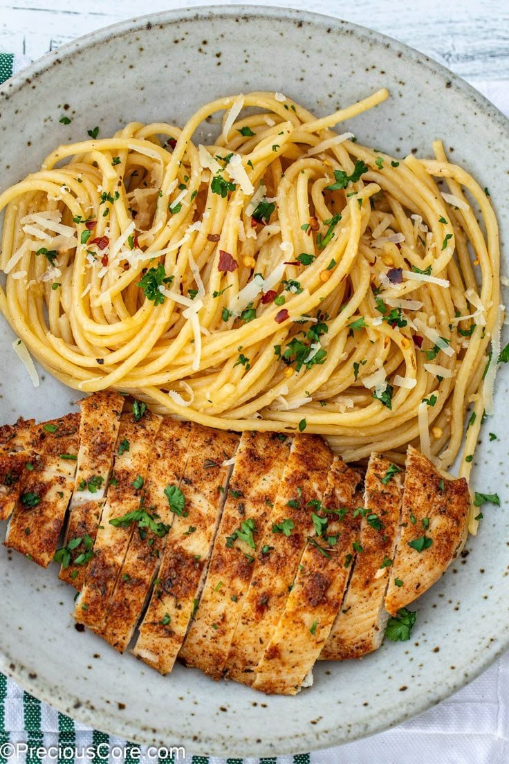 Garlic Butter Chicken Pasta