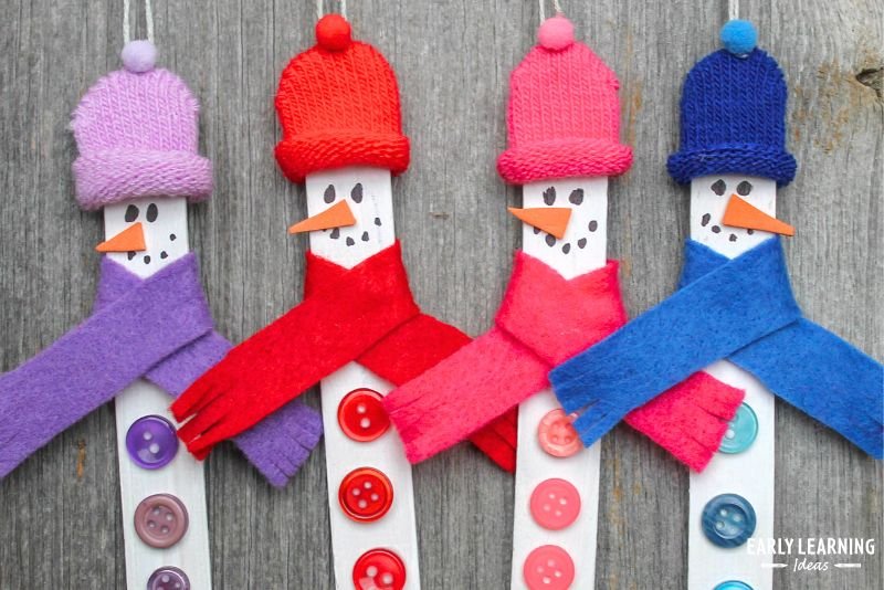 Snowman Crafts For Kids: A DIY Snowman Christmas Ornament
