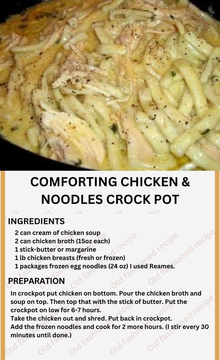 Chicken and Noodle Crock Pot