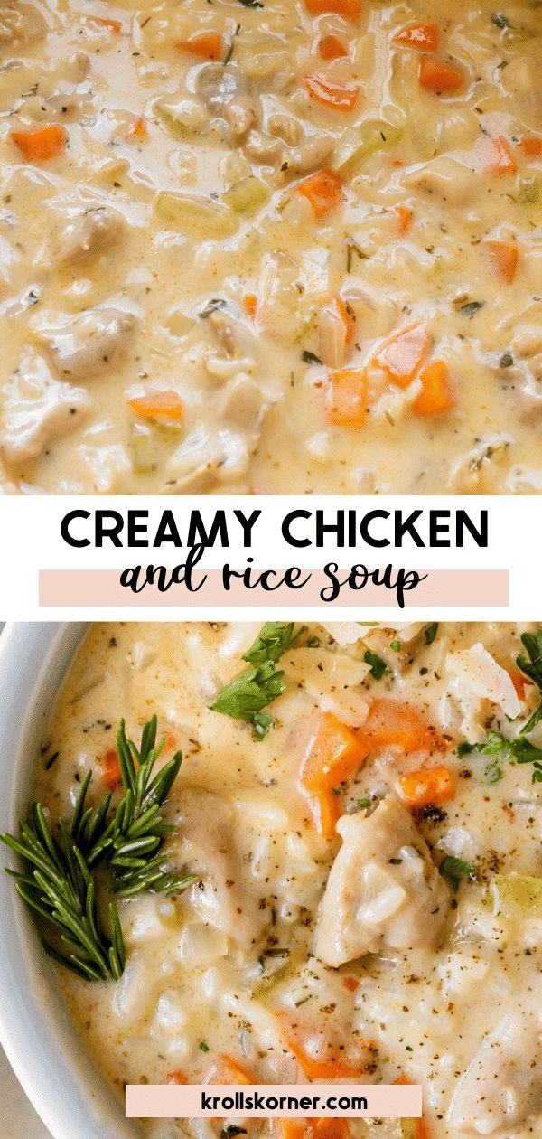 Creamy Chicken and Rice Soup