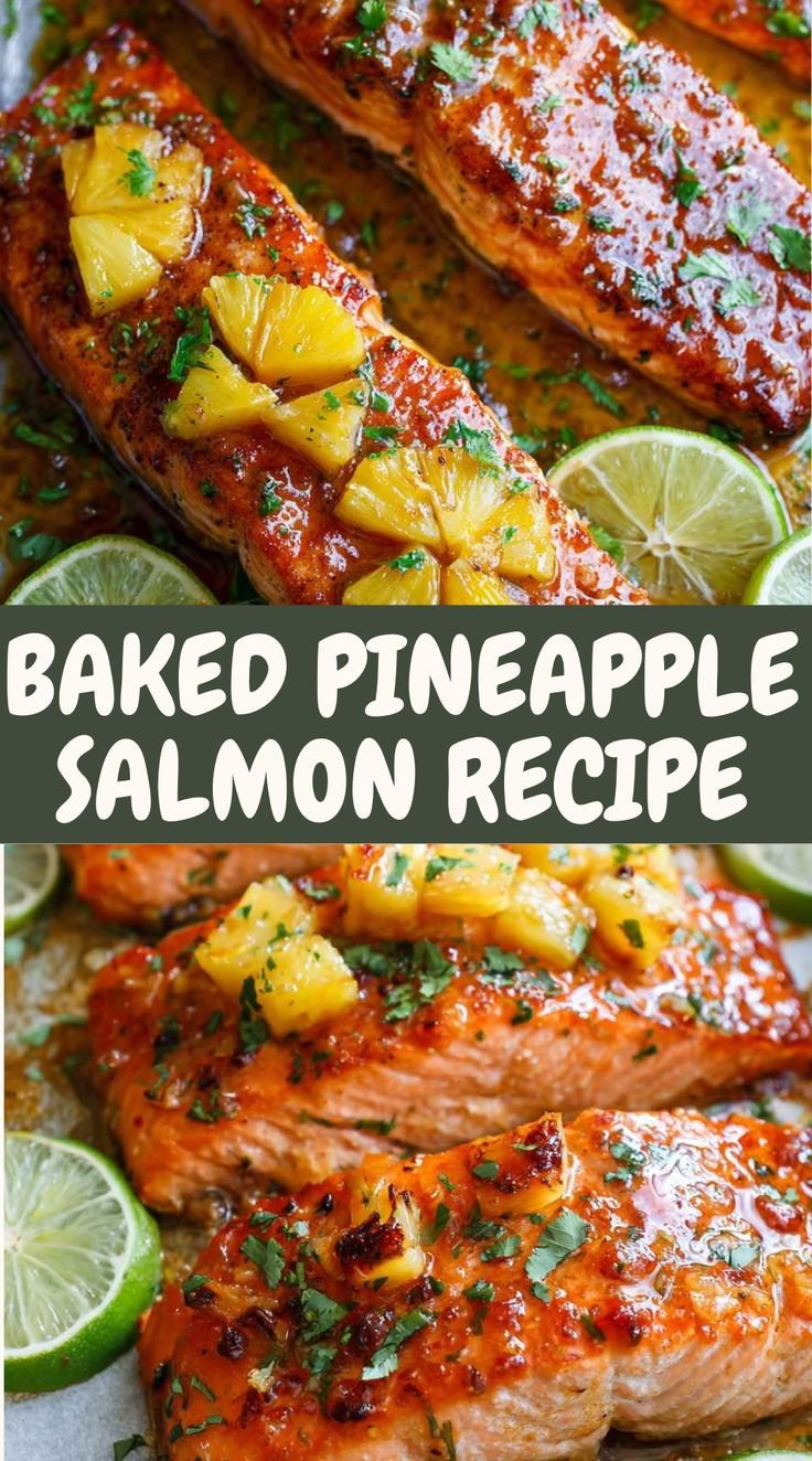 Baked Pineapple Salmon