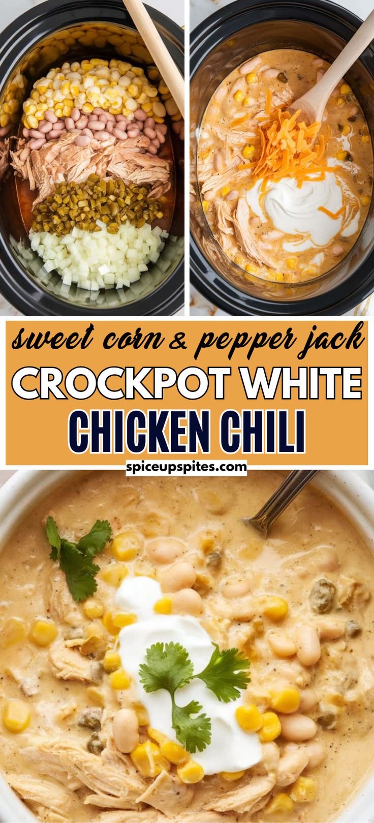 This Crockpot Sweet Corn & Pepper Jack White Chicken Chili Is Comfort Food Perfection 🧀