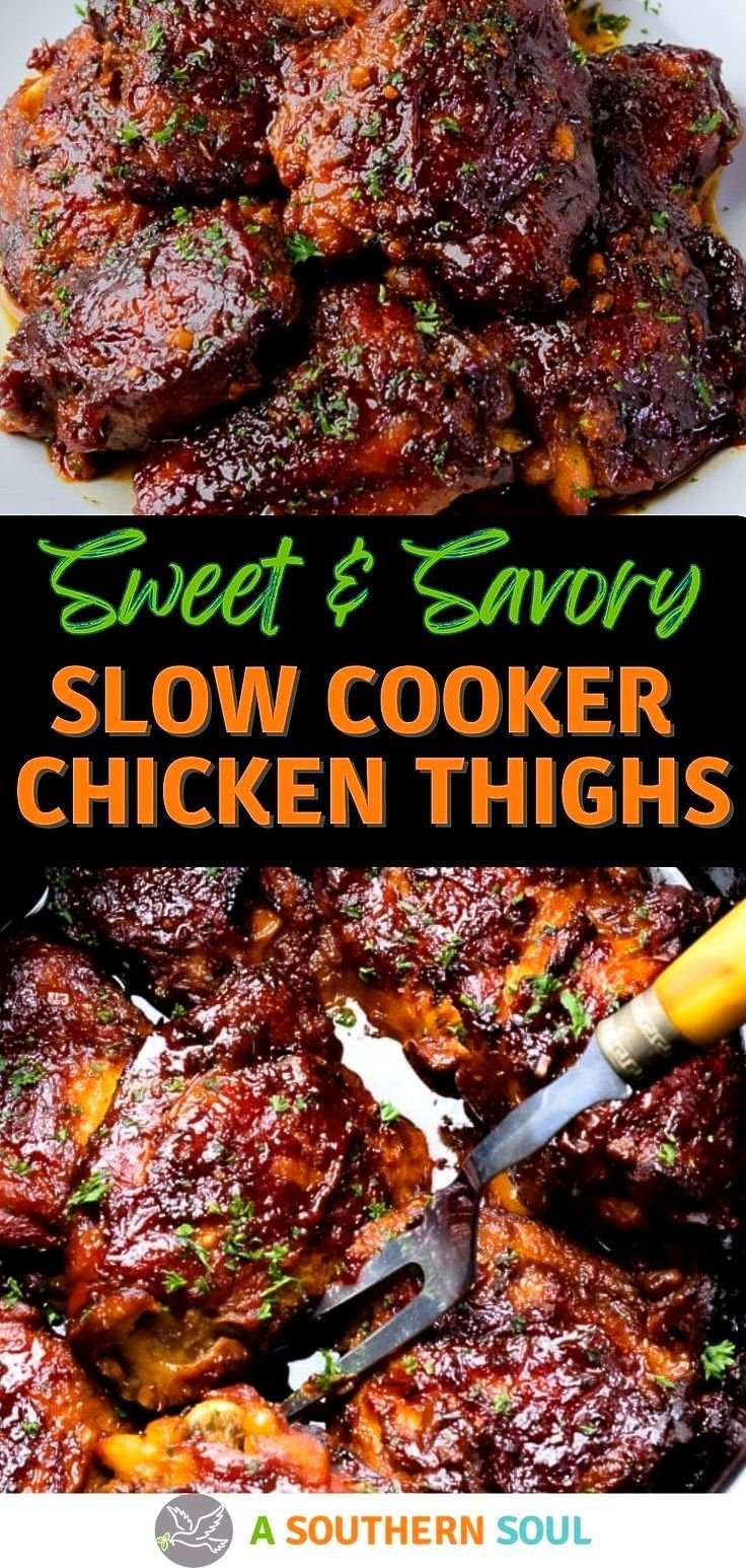 Crock Pot Chicken Thighs Recipe - A Southern Soul