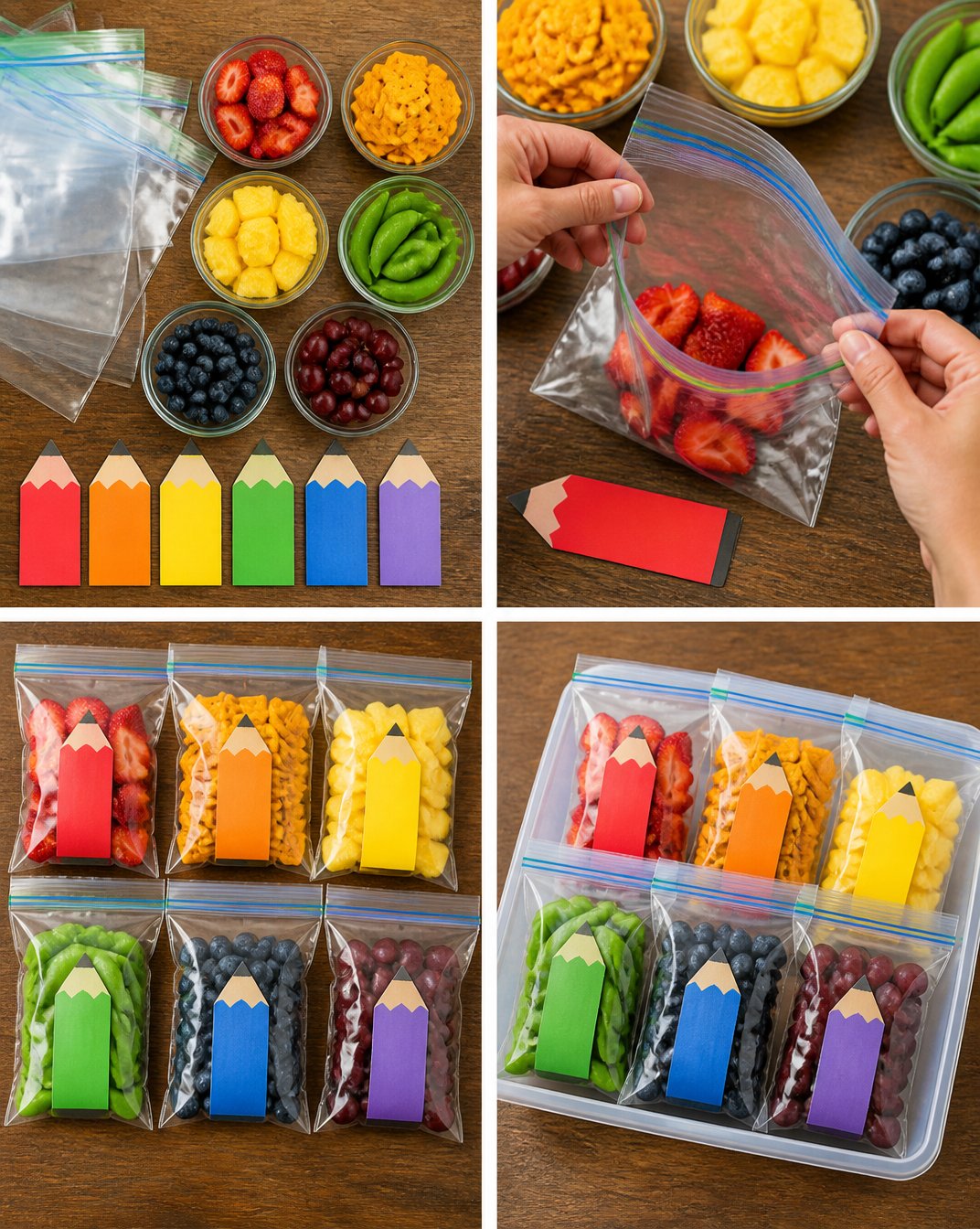 Rainbow Pencil Snack Packs