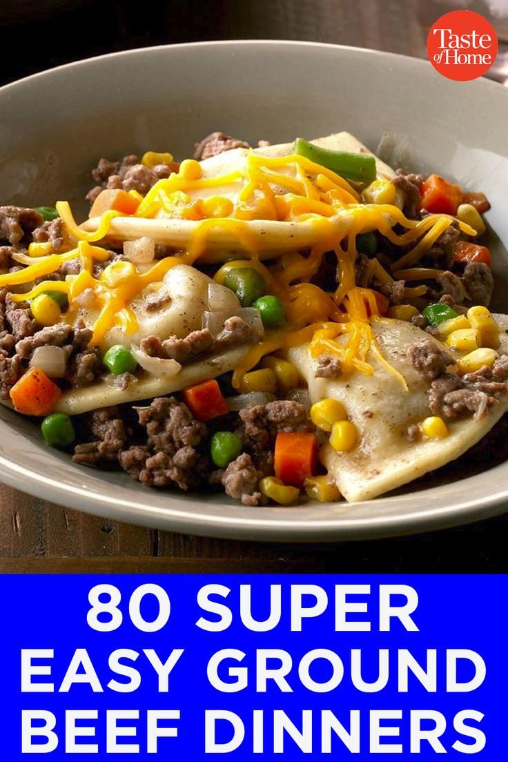 Super Easy Ground Beef Dinners