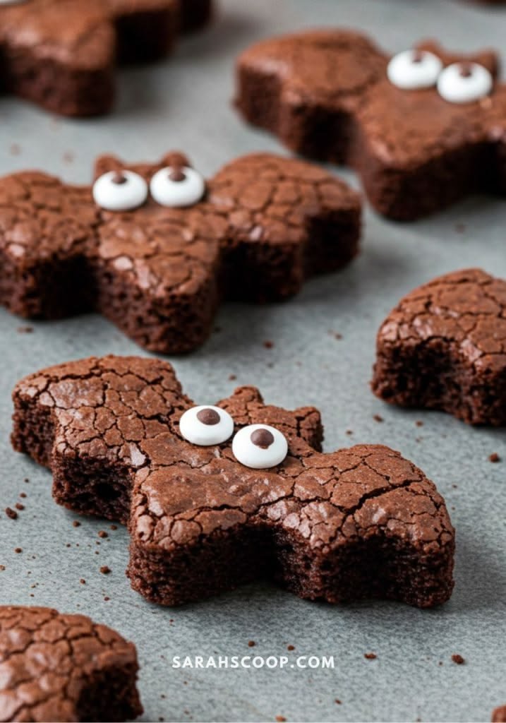 Bat-Shaped Brownie Bites