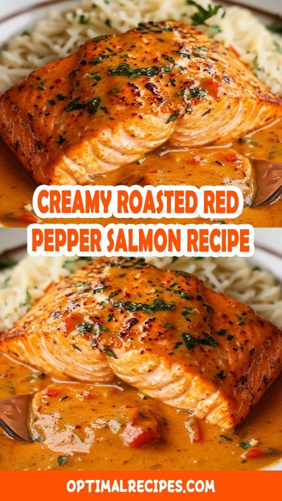 Creamy Roasted Red Pepper Salmon