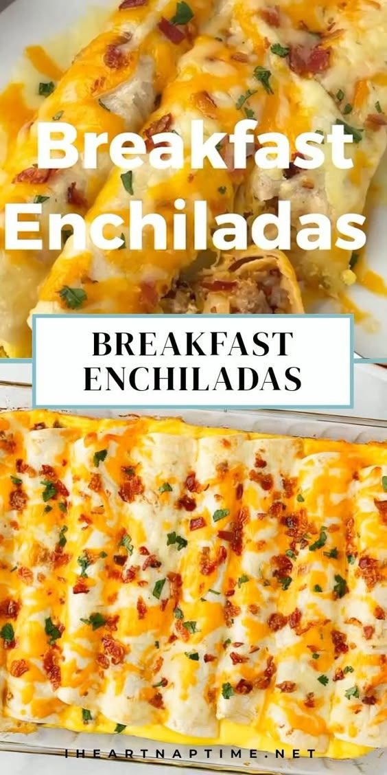Easy Breakfast Enchiladas | Breakfast Enchiladas with Tortillas, Breakfast Enchilada Dish, Mexican Breakfast