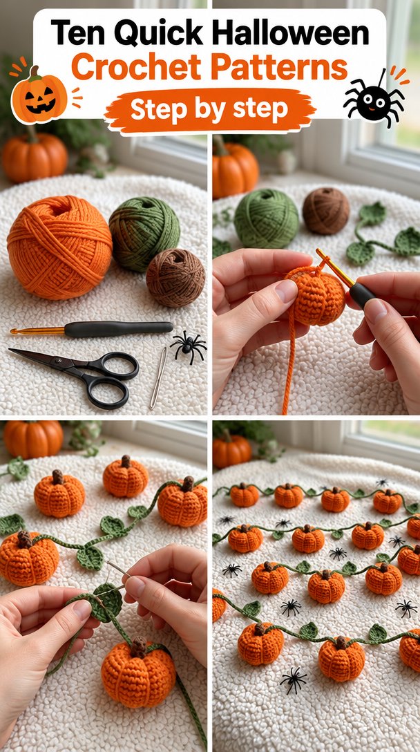 Ten Quick Halloween Crochet Patterns