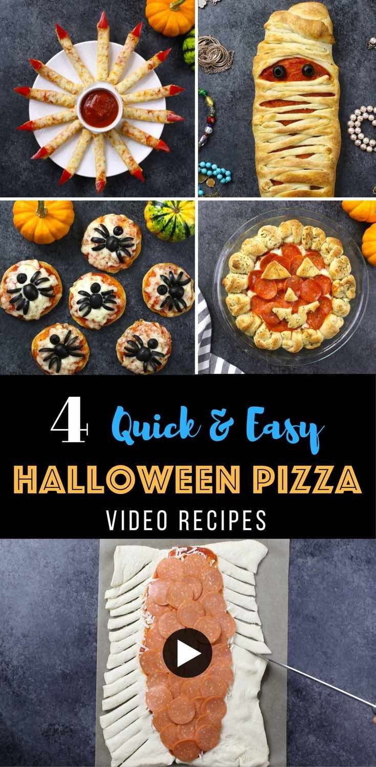 Halloween pizza appetizers | Easy halloween pizza, Halloween pizza ideas, Halloween pizza recipes
