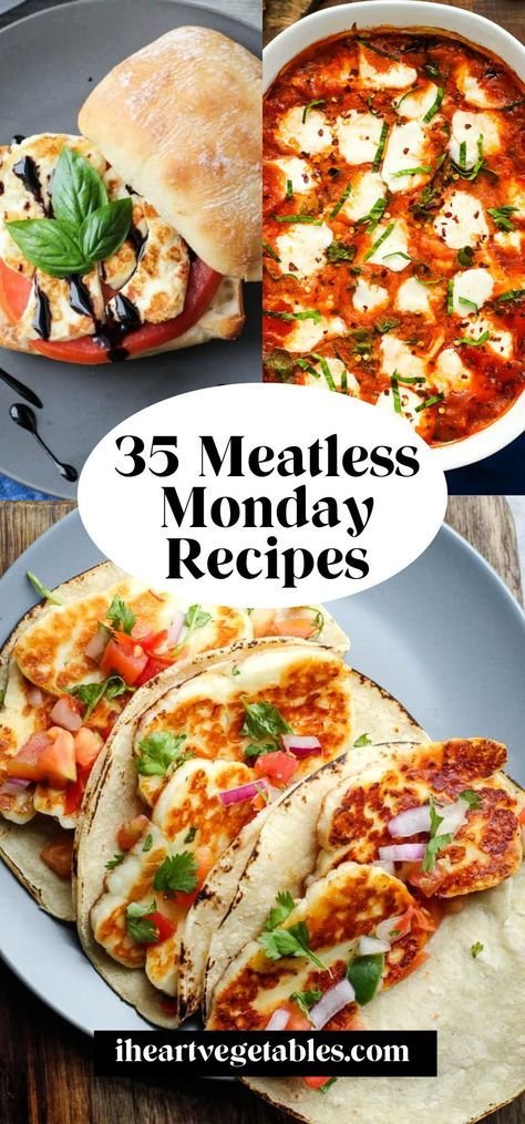 Looking for a few vegetarian meals to add to your Meatless Monday routine? I’ve got you covered! From one pot meals to 1… | 35 meatless monday recipes, Meatless monday dinner ideas, Meatless monday menu ideas