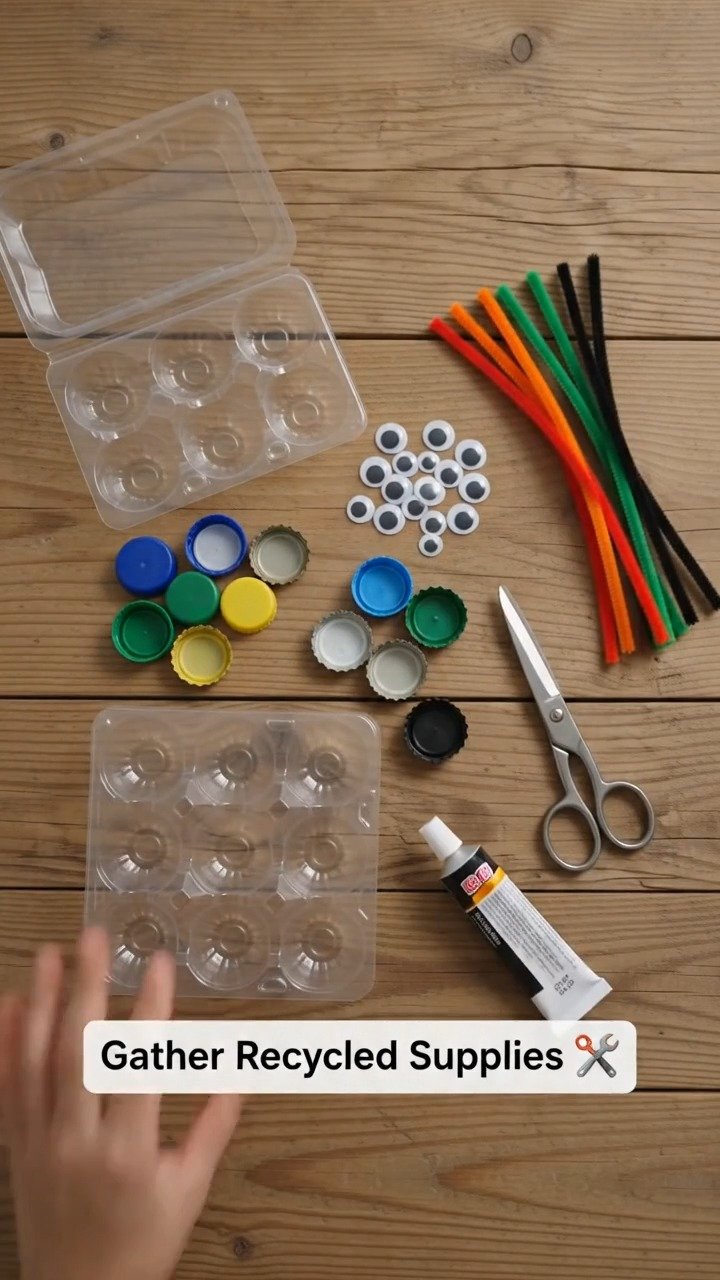 Empty blister packs become adorable little animals with simple craft supplies and a bit of creativity for a fun recycling project. 8 Empty blister packs become adorable little animals with simple craft supplies and a bit of creativity for a fun recycling project.