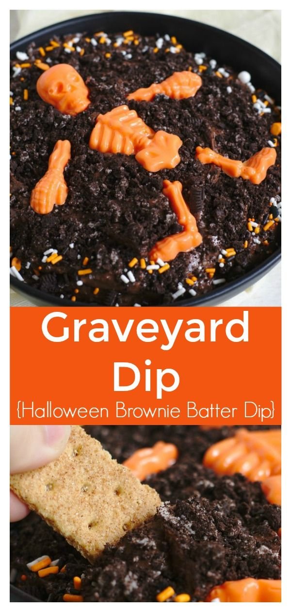 Graveyard Dip (Halloween Brownie Batter Dip)