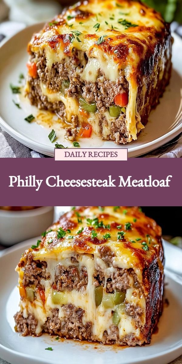 Philly Cheesesteak Meatloaf
