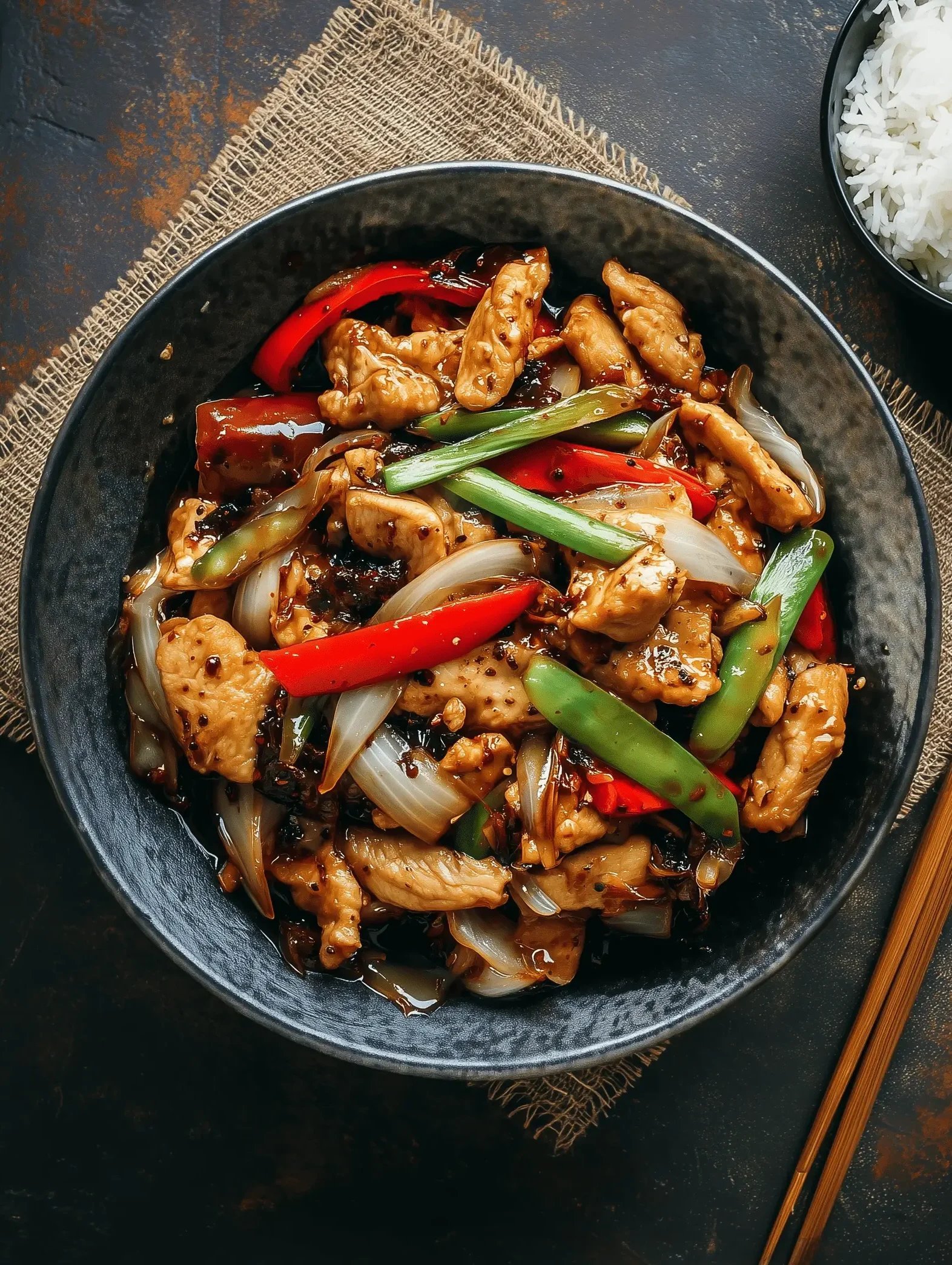Black Pepper Chicken Stir Fry
