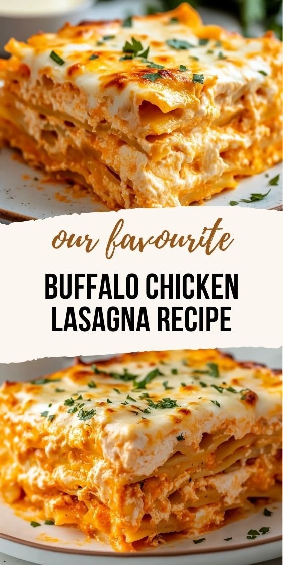 Cheesy Buffalo Ranch Chicken Lasagna