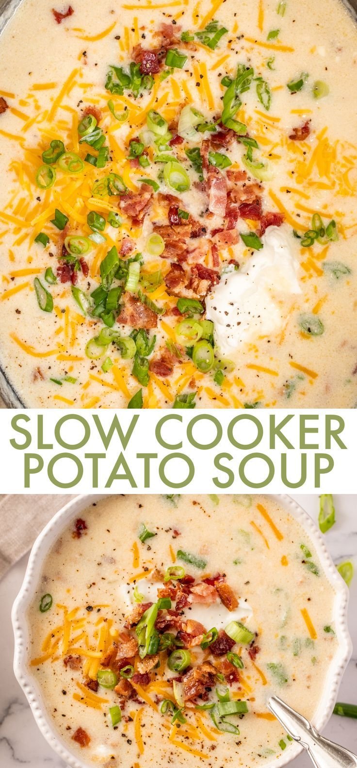 Easy Crockpot Potato Soup Recipe