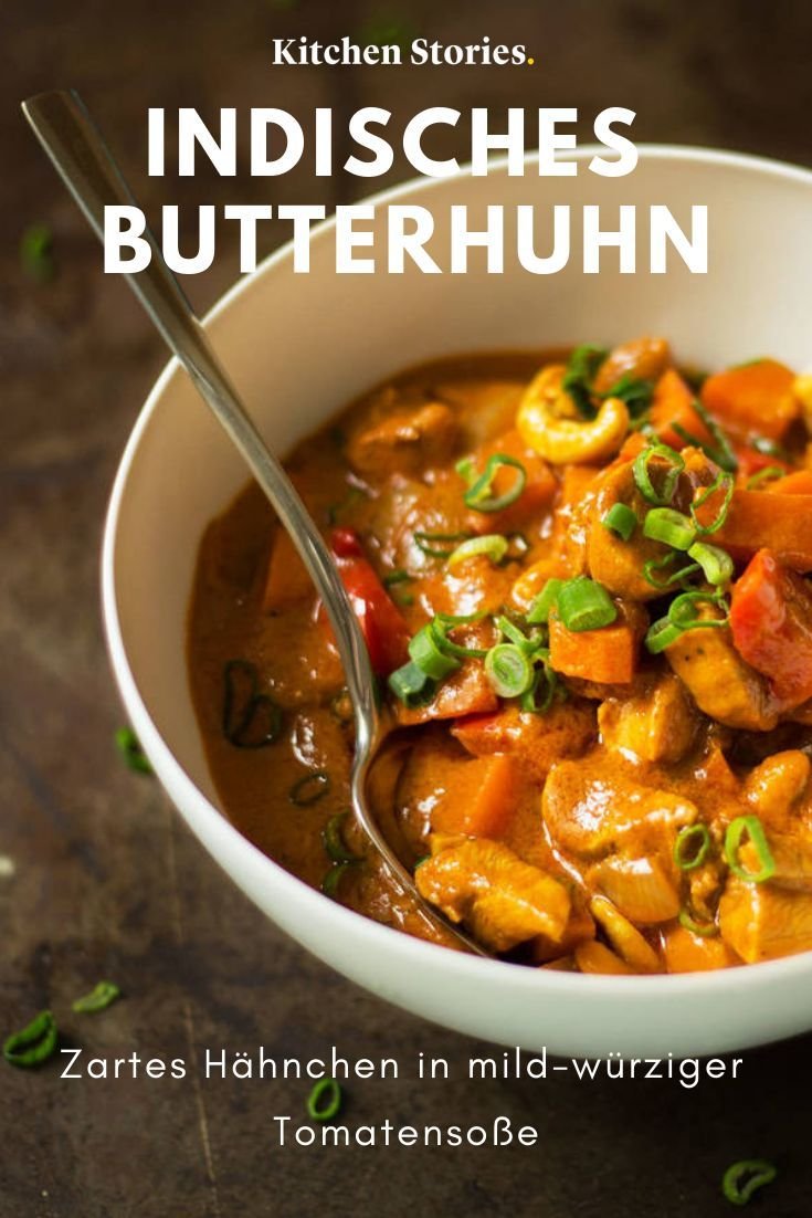 Butterhuhn in mild-würziger Tomatensoße | Rezept | Kitchen Stories