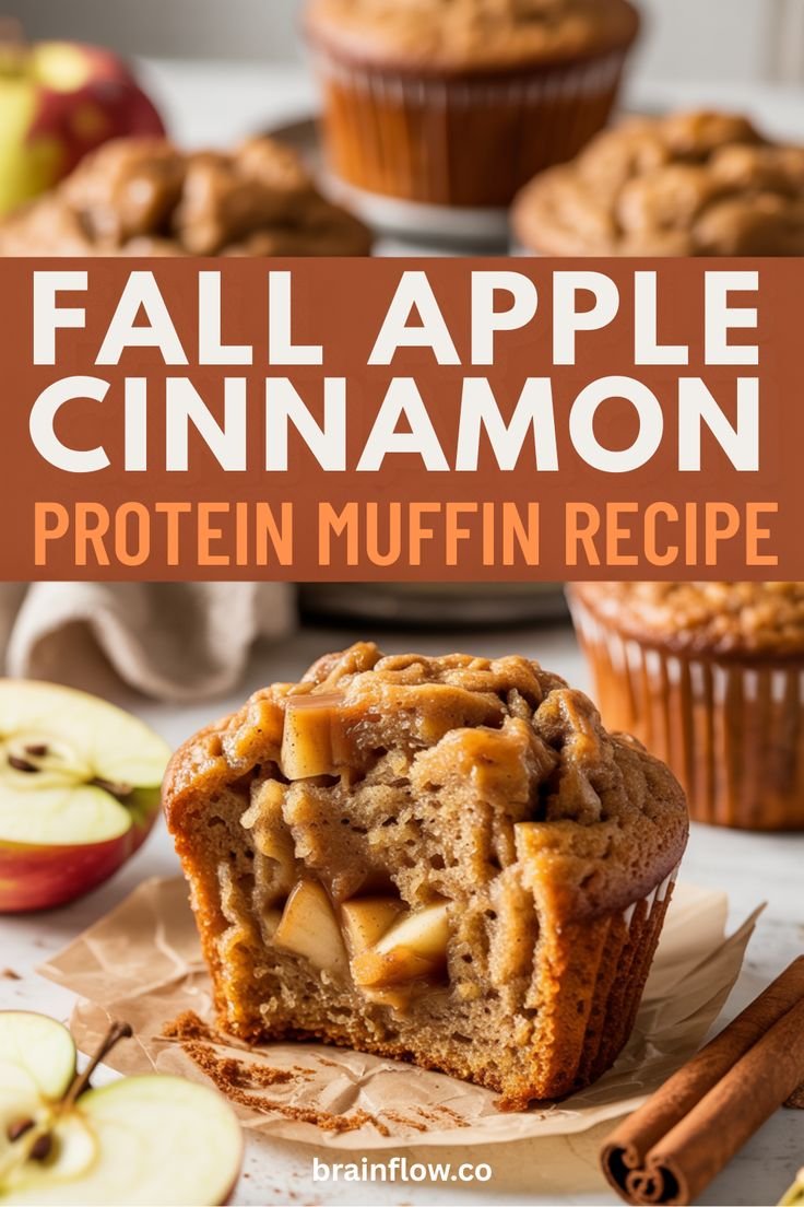 Healthy Apple Cinnamon Protein Muffin Recipe (Perfect for the Fall)