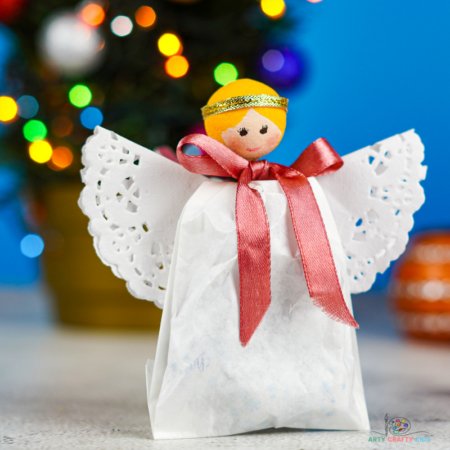 Angel Christmas Gift Bag - Arty Crafty Kids