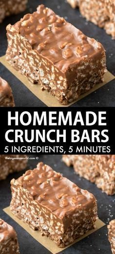 Homemade Crunch Bars